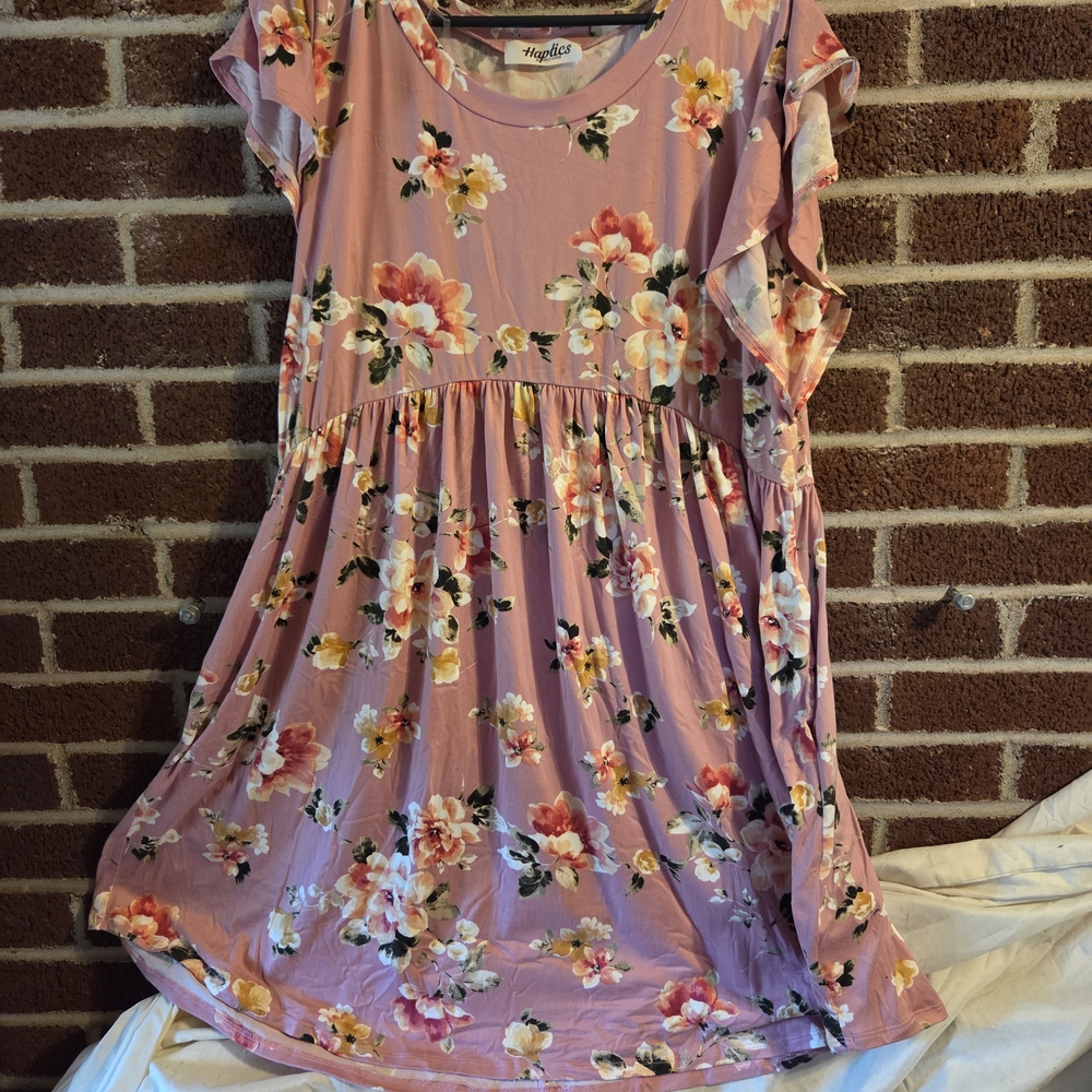 Haydels Floral Midi Dress in Pink